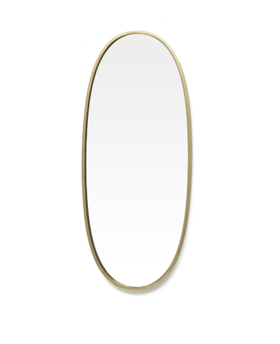Golden Oval Mirror