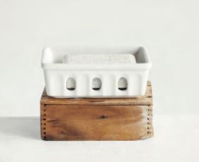 Stoneware soap dish